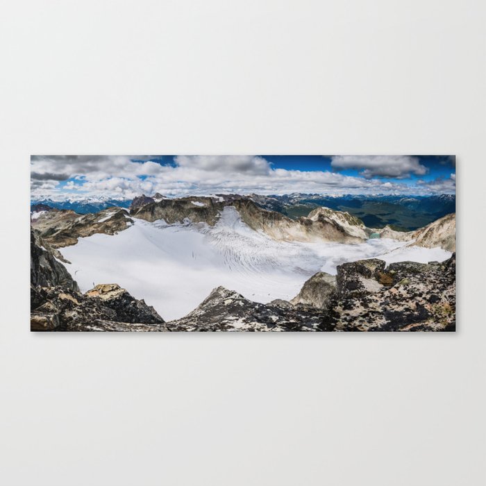 Brandywine Mountain Glacier Ice-field Lookout Panorama near Whistler, British Columbia, Canada Canvas Print