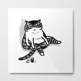 FAT CAT Metal Print