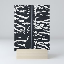 Zebra road Mini Art Print
