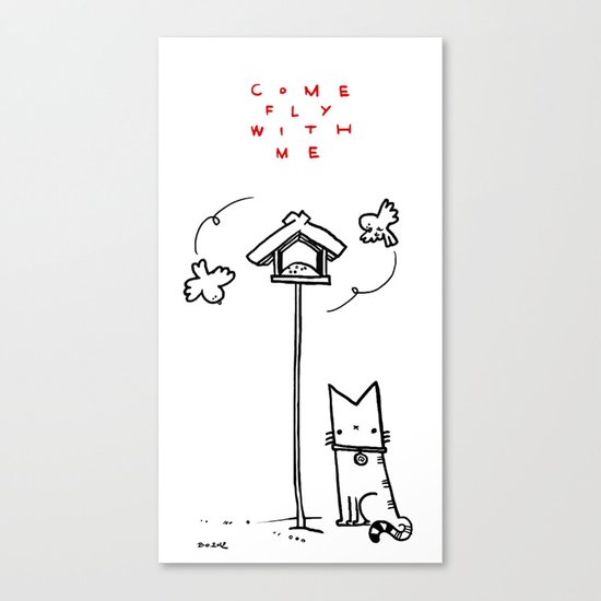 Come fly with me Canvas Print