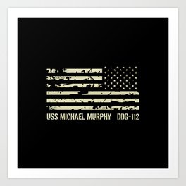 USS Michael Murphy Art Print | Missile, Military, Naval, Uss, Us, Destroyer, Ship, Murphy, Class, Ddg112 