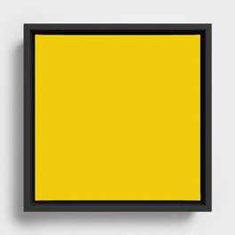 Summer Yellow Framed Canvas