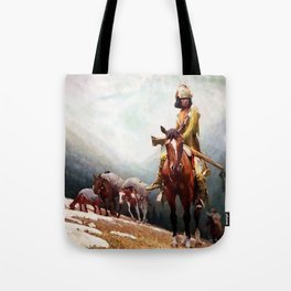 “The Breed Trapper” by W Herbert Dunton Tote Bag