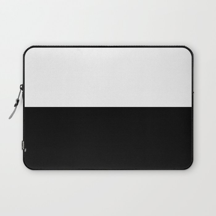 Abstract Black and White Horizon Color Block Laptop Sleeve