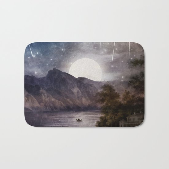 Love under A Wishing Star Sky Bath Mat