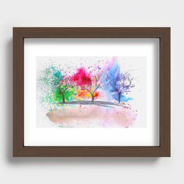 3 seasons Recessed Framed Print