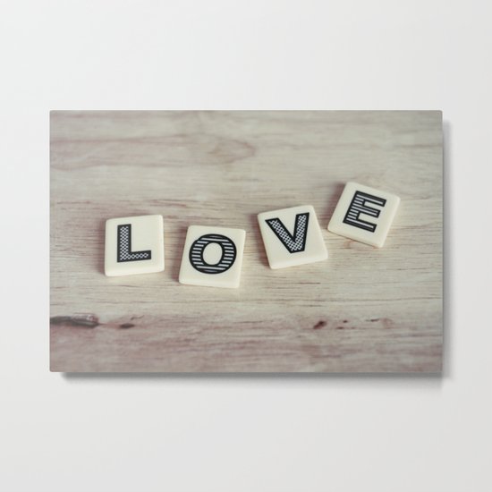 letter love Metal Print