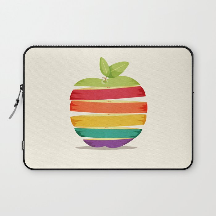 Rainbow Apple Laptop Sleeve