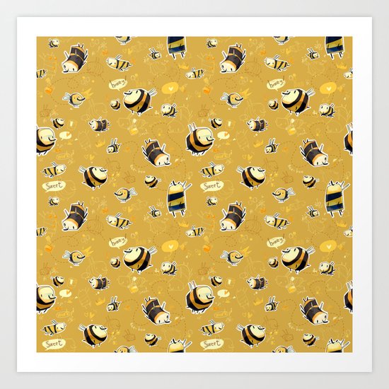 Bee Art Print