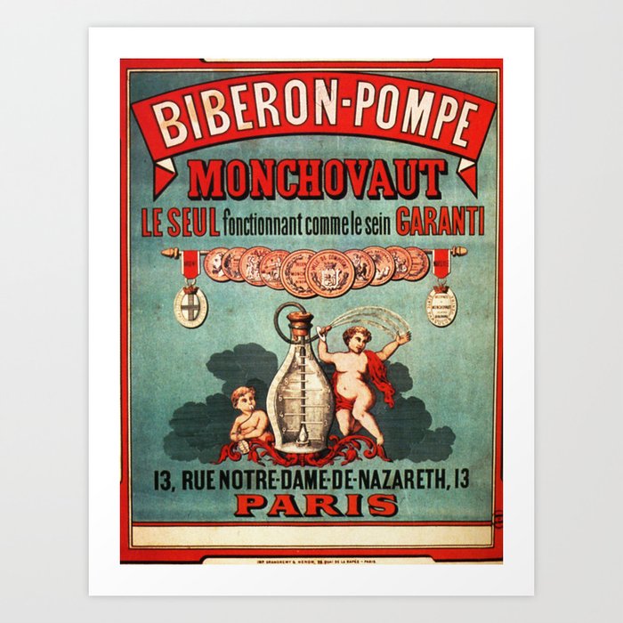 Vintage poster - Biberon-Pompe Art Print