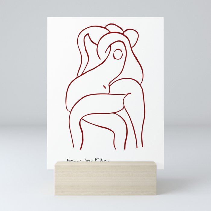Matisse - The Entwined Lovers 1948 Artwork Reproduction Mini Art Print