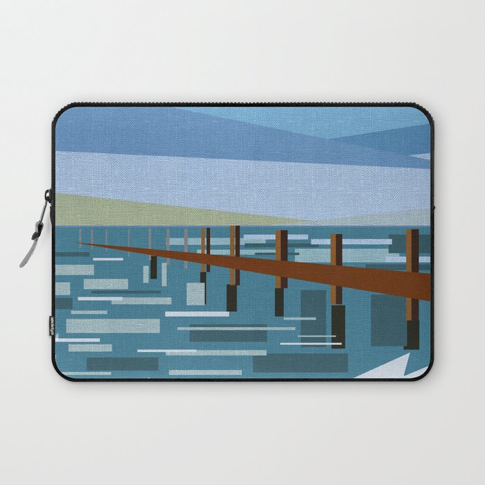 LOOKING AT THE SEA (abstract) Laptop Sleeve
