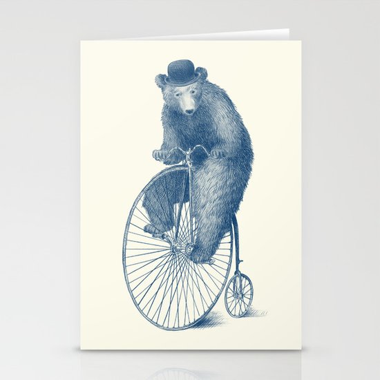 Morning Ride - Blue Option Stationery Cards