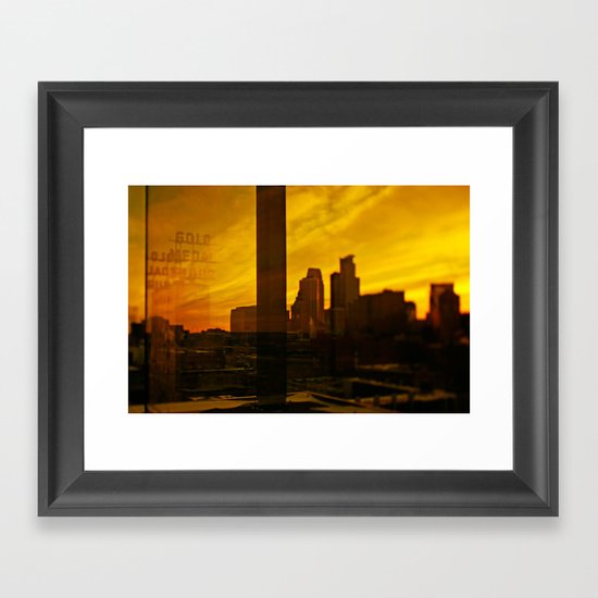 golden minneapolis Framed Art Print