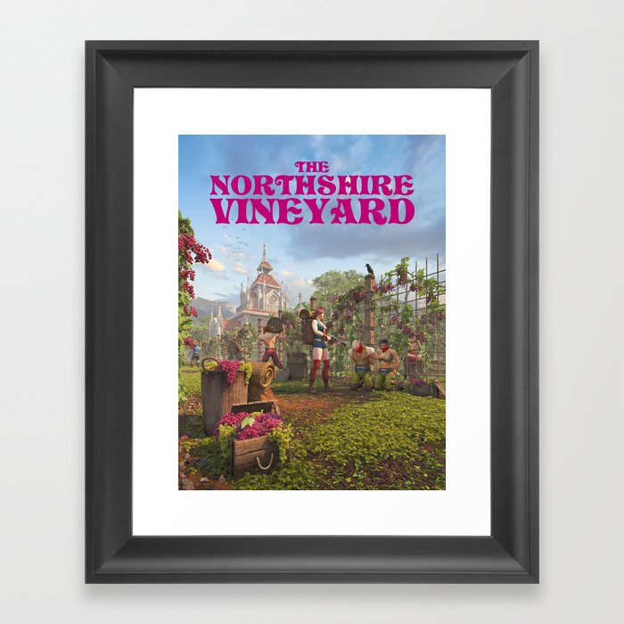 Northshire Vineyard (Novel) Framed Art Print