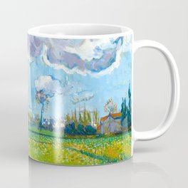 Landscape Under A Stormy Sky by Vincent van Gogh  Coffee Mug
