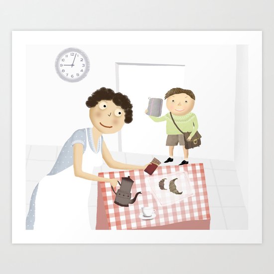 Breakfast Art Print