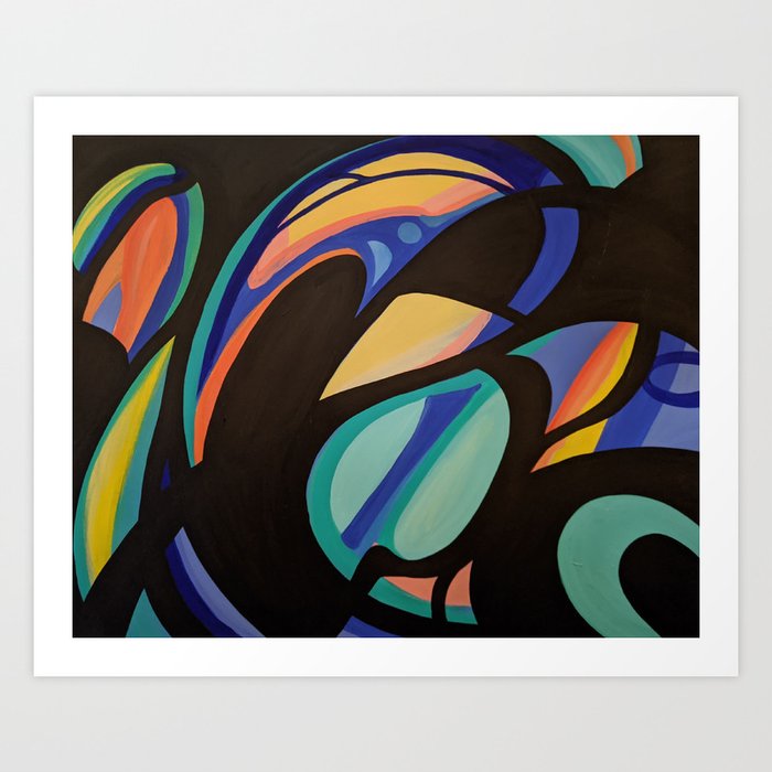 Stained Glass Painting No. 1 Art Print