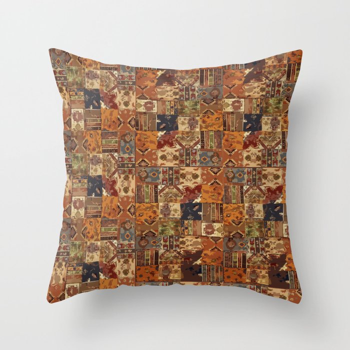 Persian Scandinavian art vintage Throw Pillow