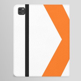 Letter X (Orange & White) iPad Folio Case
