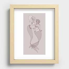 Mermaids' love Recessed Framed Print
