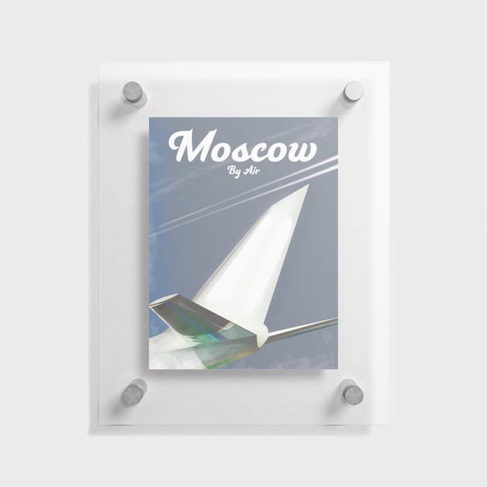 Moscow vintage travel poster. Floating Acrylic Print
