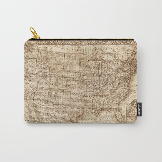 USA Map Carry-All Pouch