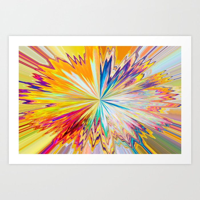 Rainbow Explosion Art Print
