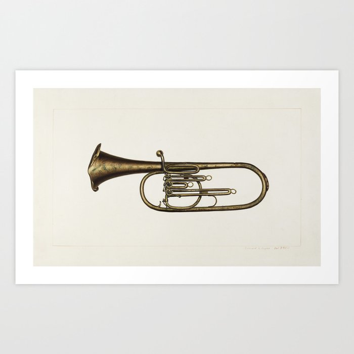 Baritone Horn Art Print