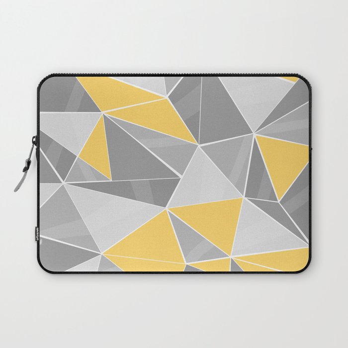 Pattern, grey - yellow Laptop Sleeve