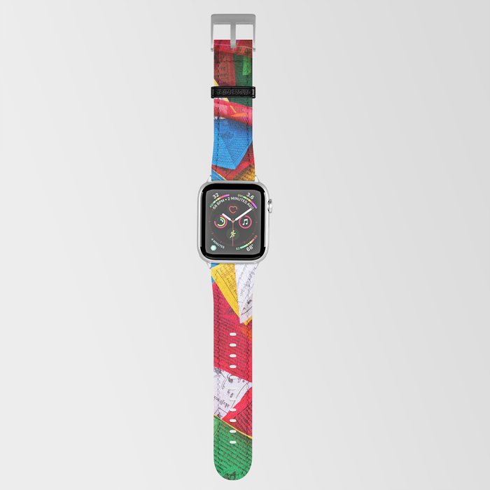 Colorful Tibetan prayer flags Apple Watch Band