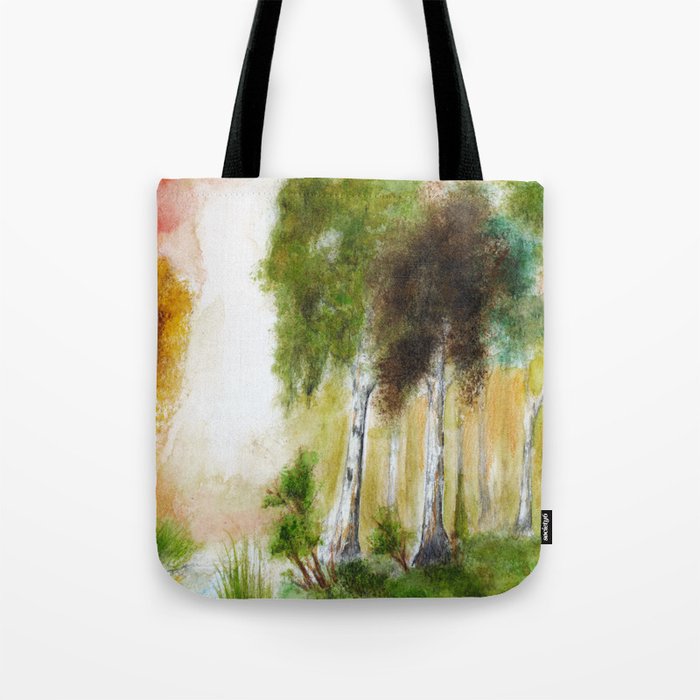 Birch forest Tote Bag