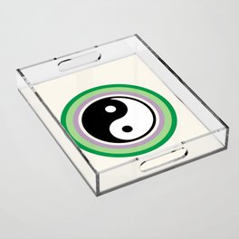 Simple Yin Yang  Acrylic Tray