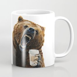 " Grizzly Mornings " give that bear some coffee Mug
