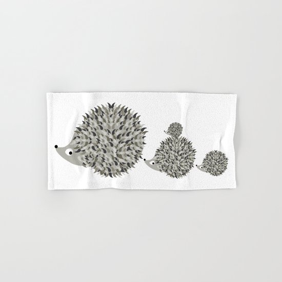 Hedgehogs family Hand & Bath Towel