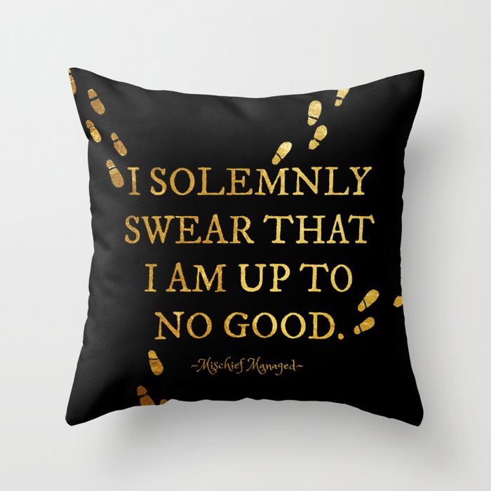 I Solemnly Swear Throw Pillow