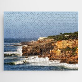 South Africa Photography - Strong Waves Hitting The Coastline Jigsaw Puzzle