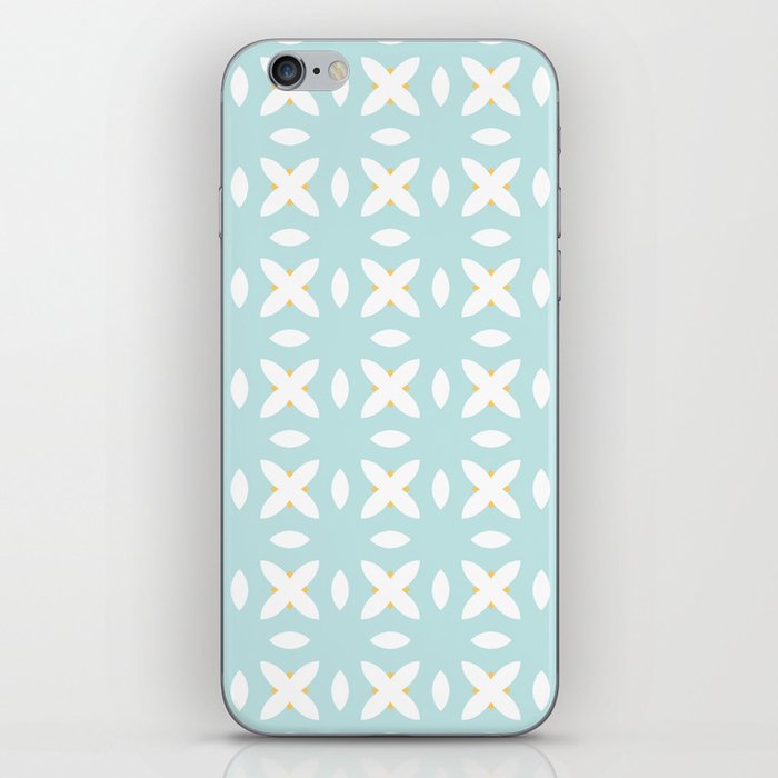 Abstract Geometric Flower Pattern Artwork 01 Color 01 iPhone Skin