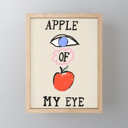 Apple of My Eye Framed Mini Art Print
