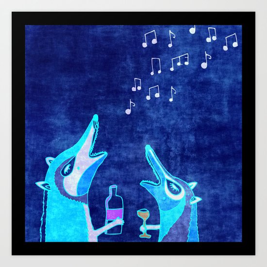 Fox fun Art Print