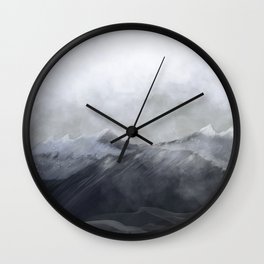 happy in the mountains Wall Clock