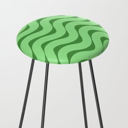 Squiggles - Green Counter Stool