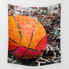 Basketball art swoosh vs 15 Wall Tapestry