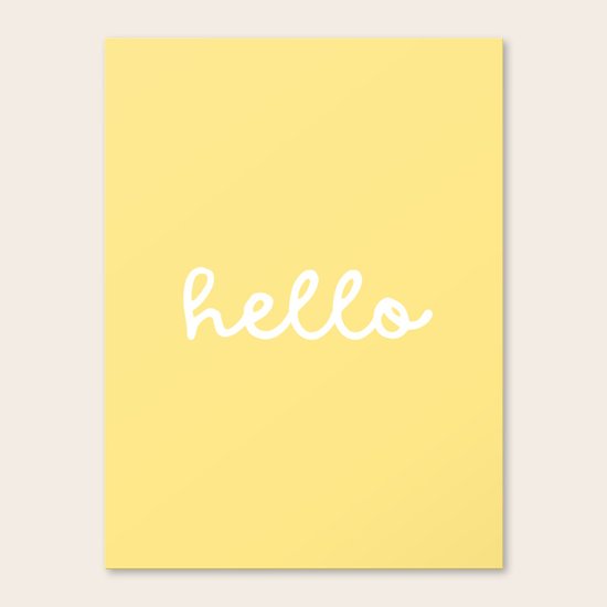 HELLO YELLOW Canvas Print by Monika Strigel | Society6