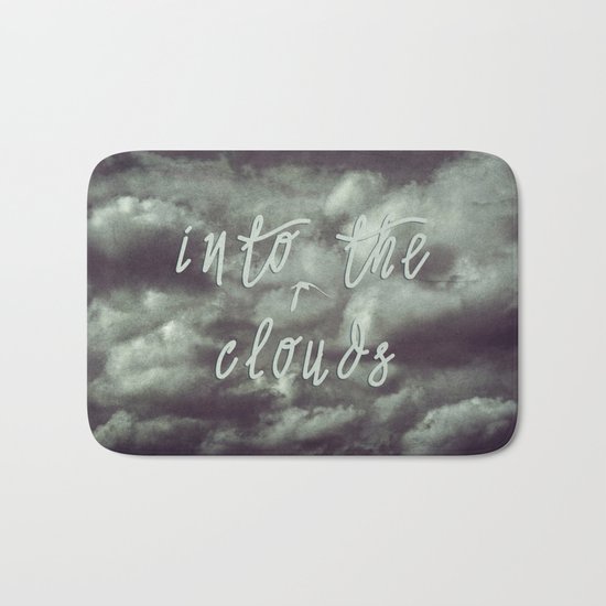 into the clouds Bath Mat
