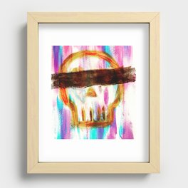 See no evil - Skull Recessed Framed Print