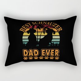 Best Schnautzer Dad ever funny dog dad gifts 2022 Rectangular Pillow
