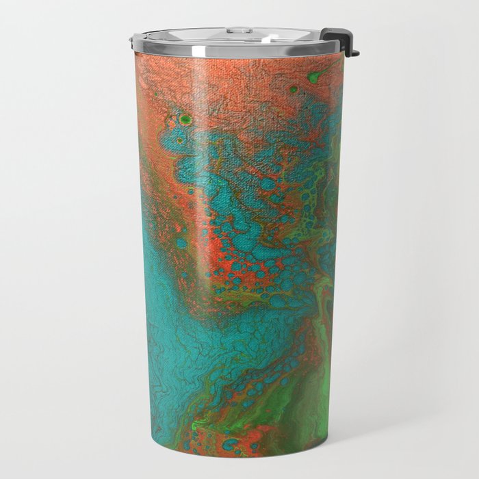 Coral Garden: Acrylic Pour Painting Coffee Mug by Bethany Joy