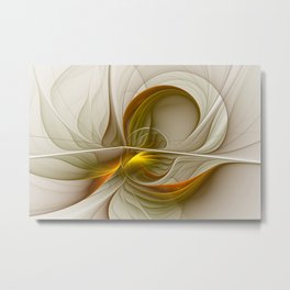 Abstract With Colors Of Precious Metals 2 Metal Print