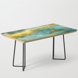 Blue Yellow Gold Sunset Sky Coffee Table